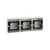 Caja de superficie estanca para 3 elementos horizontal  Simon Aqua