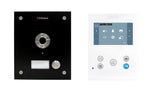 Kit Videoportero FERMAX, para 1 vivienda pantalla 4,3" y audicular, placa antivandálica Negra| pre-programado (Plug&Play), control desde móvil app Duox-me | F50831