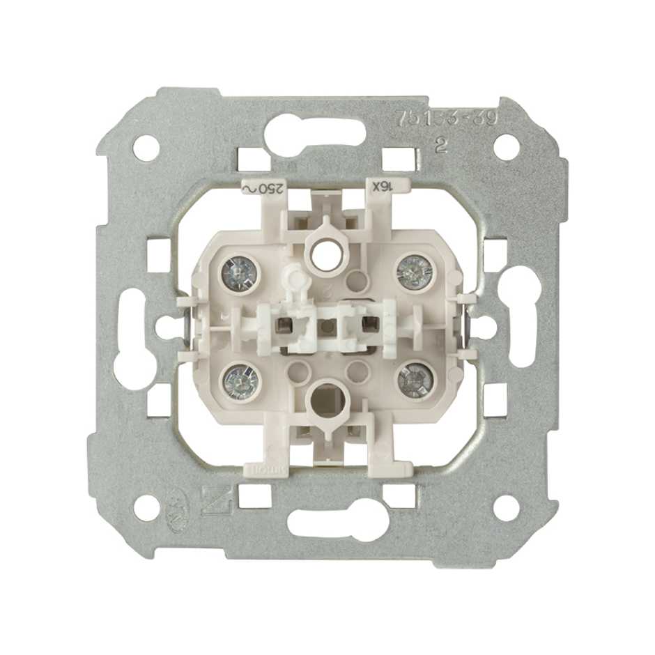 Interruptor bipolar 16 AX 250V~ con sistema de embornamiento a tornillo Simon 75