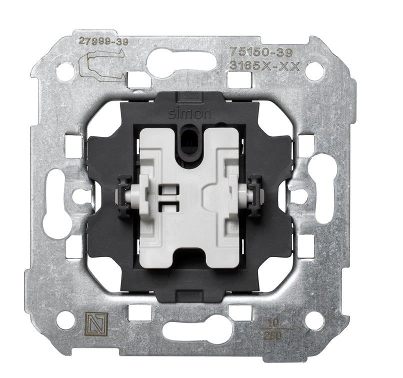 Pulsador 10 A 250V~ con sistema de embornamiento rápido Simon 75