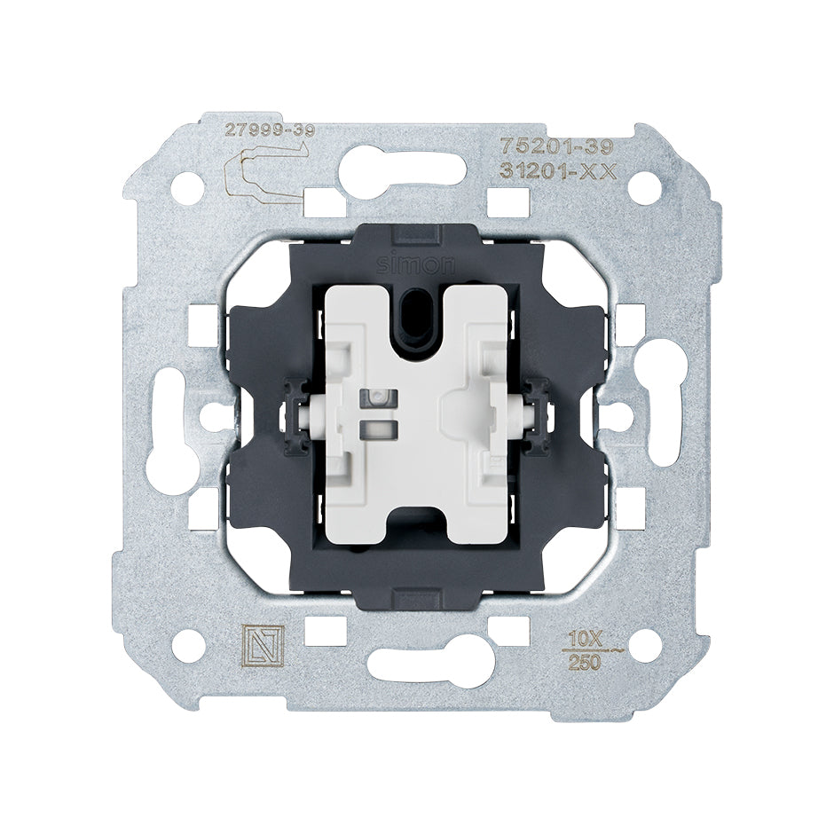 Conmutador 10 AX 250V~ con sistema de embornamiento rápido Simon 75