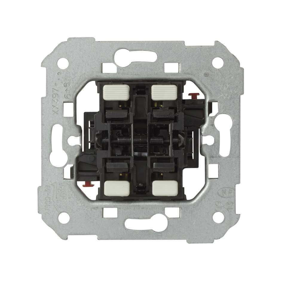 Grupo de 2 conmutadores 10 AX 250V~ con sistema de embornamiento rápido Simon 75