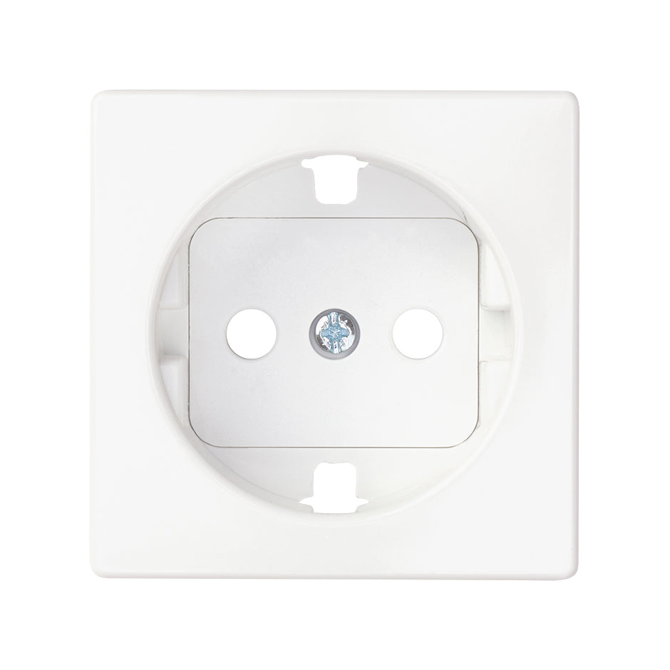 Tapa con dispositivo de seguridad para base de enchufe schuko blanco mate Simon 82 Concept