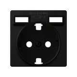 Tapa para la base de enchufe schuko con 2 cargadores USB tipo A 10,5W  Simon 82 Concept