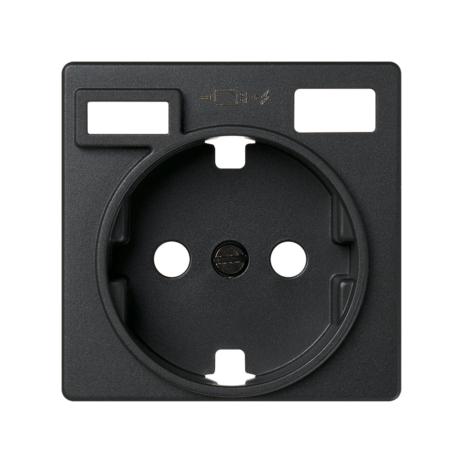 Tapa para la base de enchufe schuko con 2 cargadores USB A + C 10,5W Simon 82