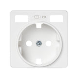 Tapa base enchufe schuko con 2 USB C+C Simon 82