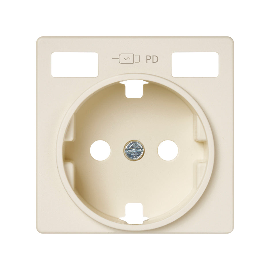 Tapa base enchufe schuko con 2 USB C+C Simon 82
