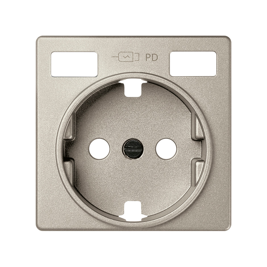 Tapa base enchufe schuko con 2 USB C+C Simon 82
