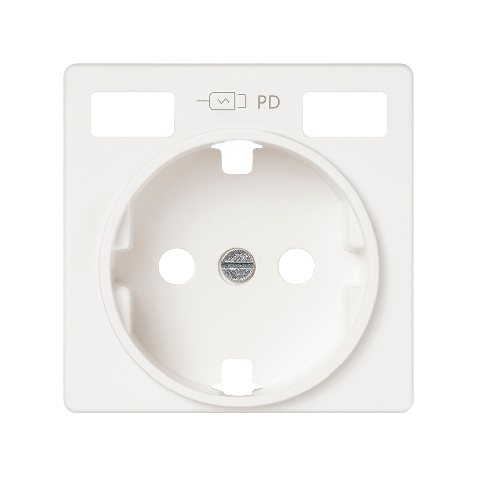 Tapa base enchufe schuko con 2 USB C+C Simon 82