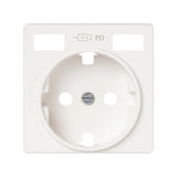 Tapa base enchufe schuko con 2 USB C+C Simon 82