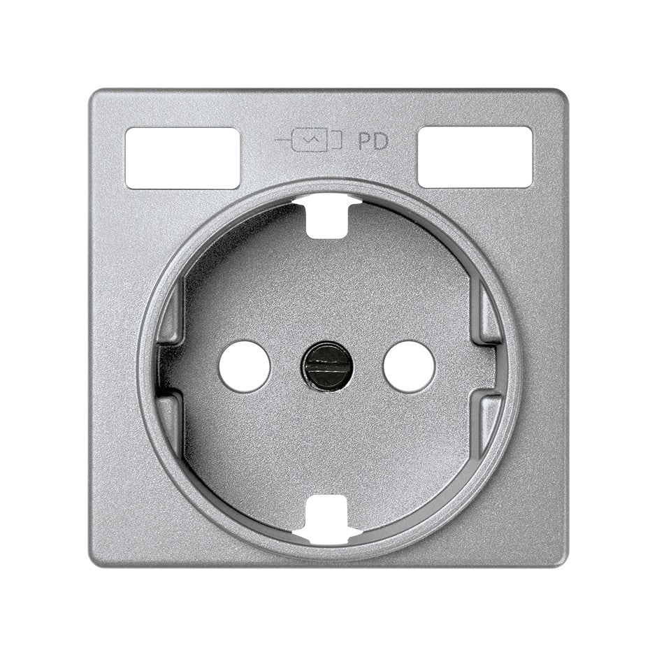 Tapa base enchufe schuko con 2 USB C+C Simon 82