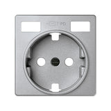 Tapa base enchufe schuko con 2 USB C+C Simon 82