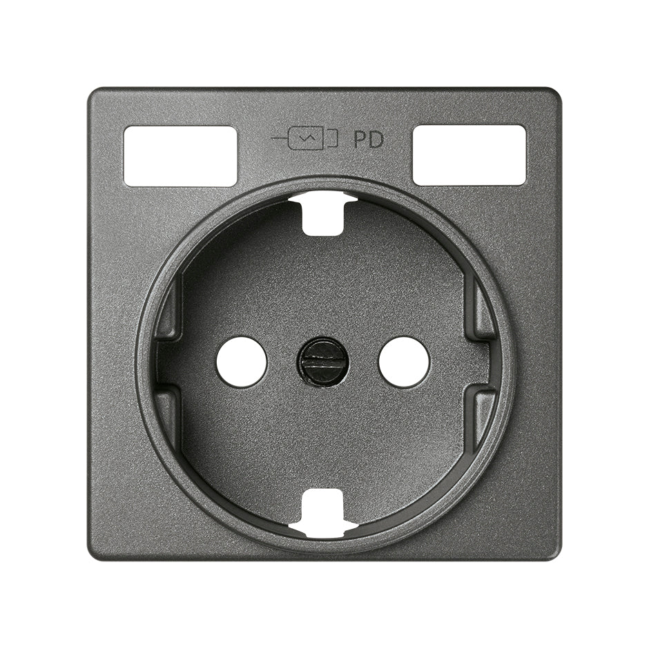 Tapa base enchufe schuko con 2 USB C+C Simon 82