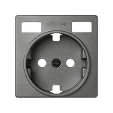 Tapa base enchufe schuko con 2 USB C+C Simon 82
