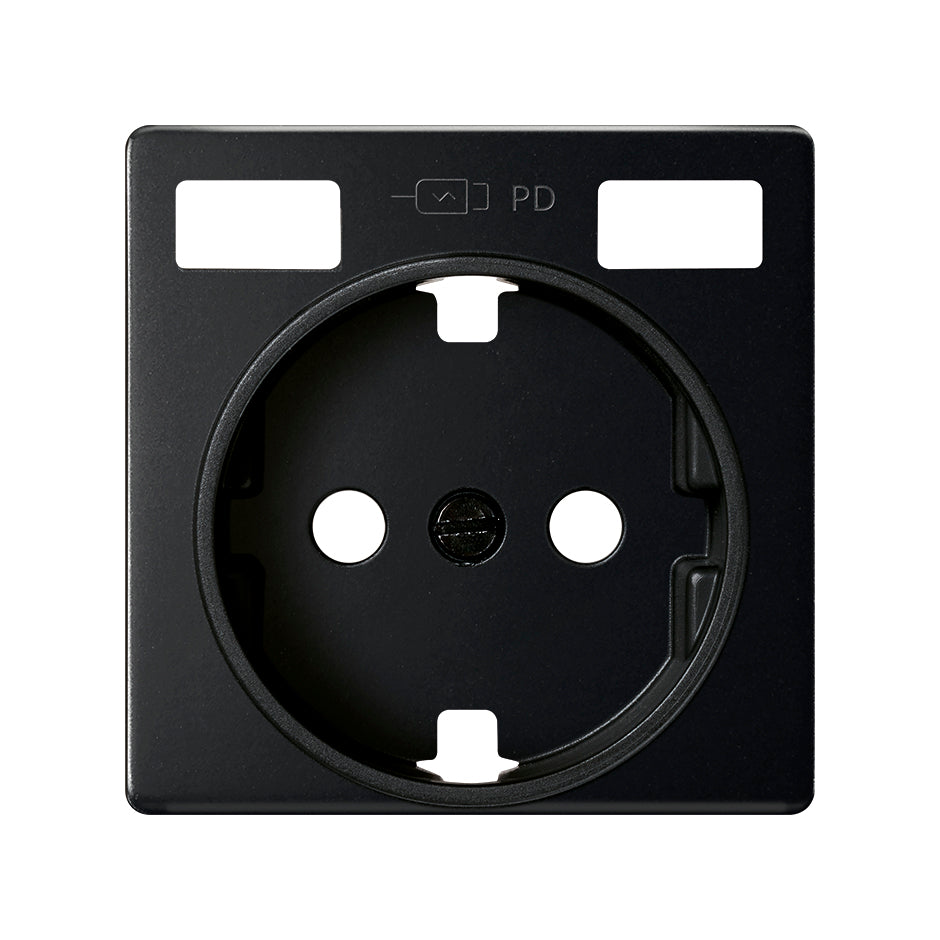 Tapa base enchufe schuko con 2 USB C+C Simon 82