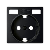Tapa base enchufe schuko con 2 USB C+C Simon 82