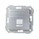 Placa de voz y datos plana con guardapolvo para 1 conector RJ45 AMP® Simon 82