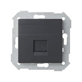 Placa de voz y datos plana con guardapolvo para 1 conector RJ45 AMP® Simon 82