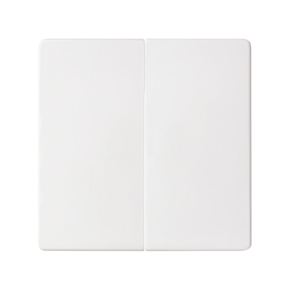 Tecla doble para mecanismos doble blanco mate Simon 82 Concept