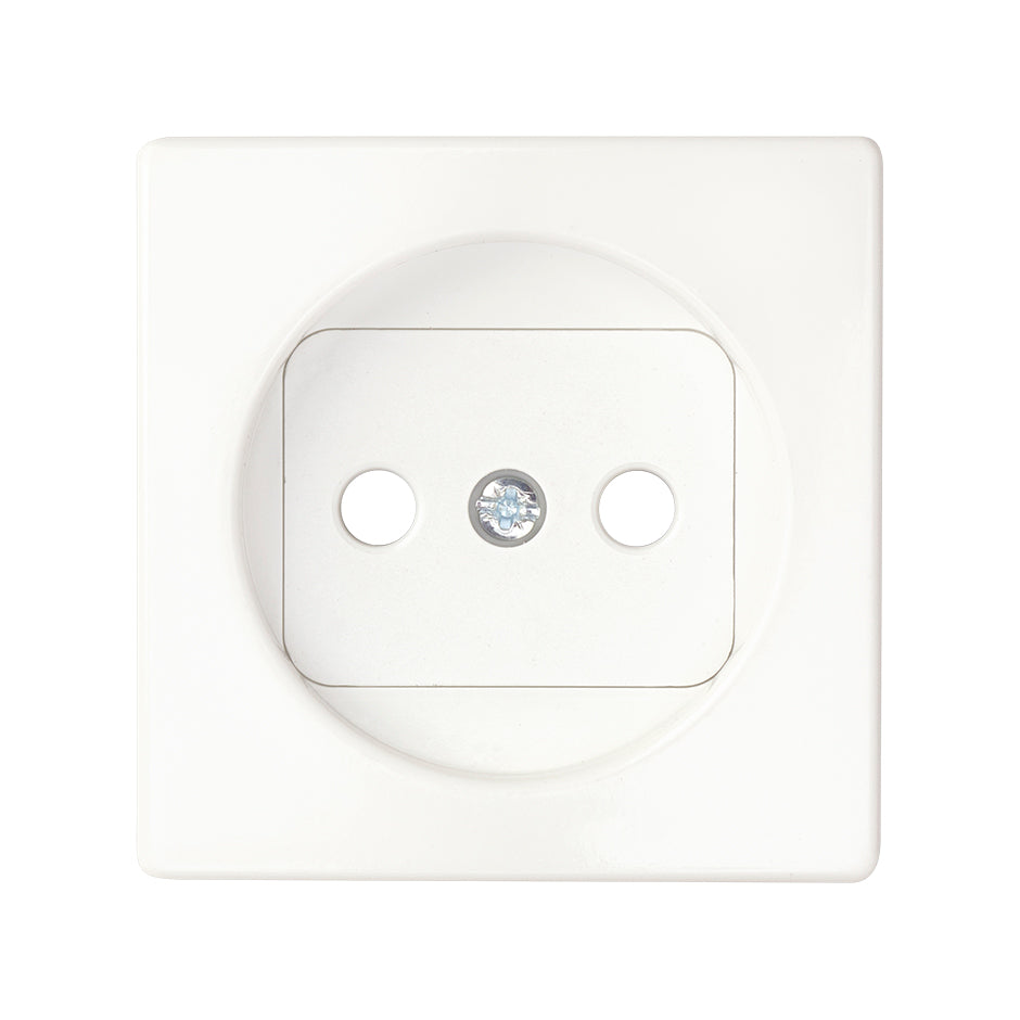 Tapa con dispositivo de seguridad para la base de enchufe bipolar Simon 82