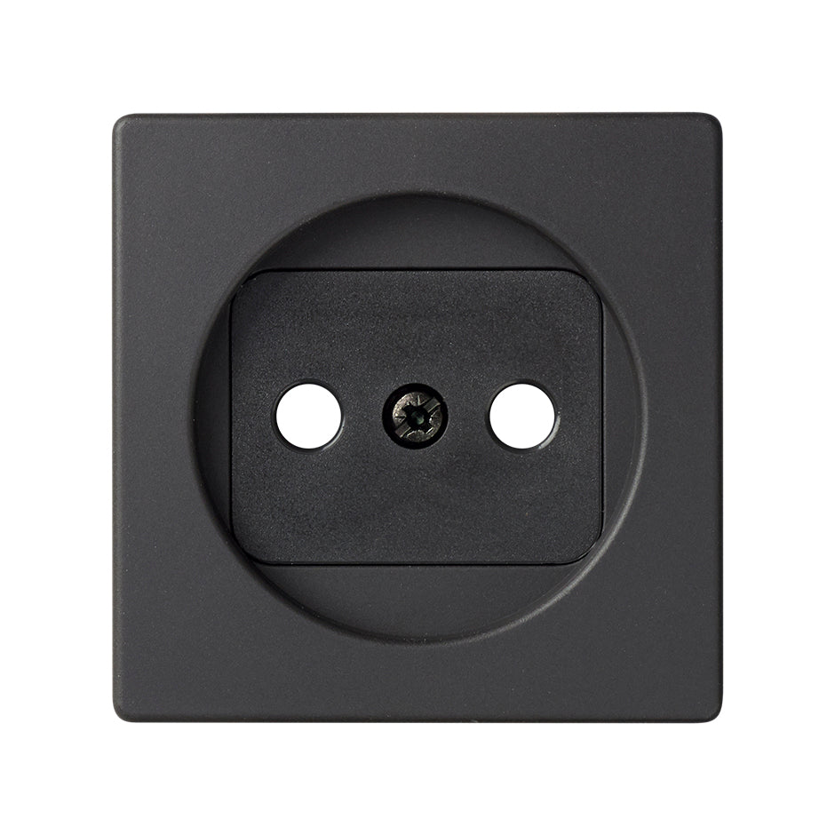 Tapa con dispositivo de seguridad para la base de enchufe bipolar Simon 82