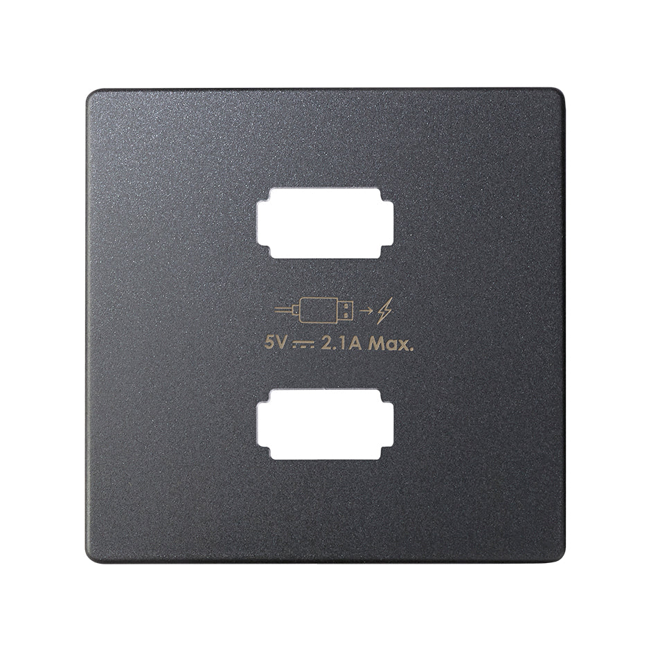 Placa para cargador USB 2 conectores 5Vdc 2.1A tipo A Simon 82