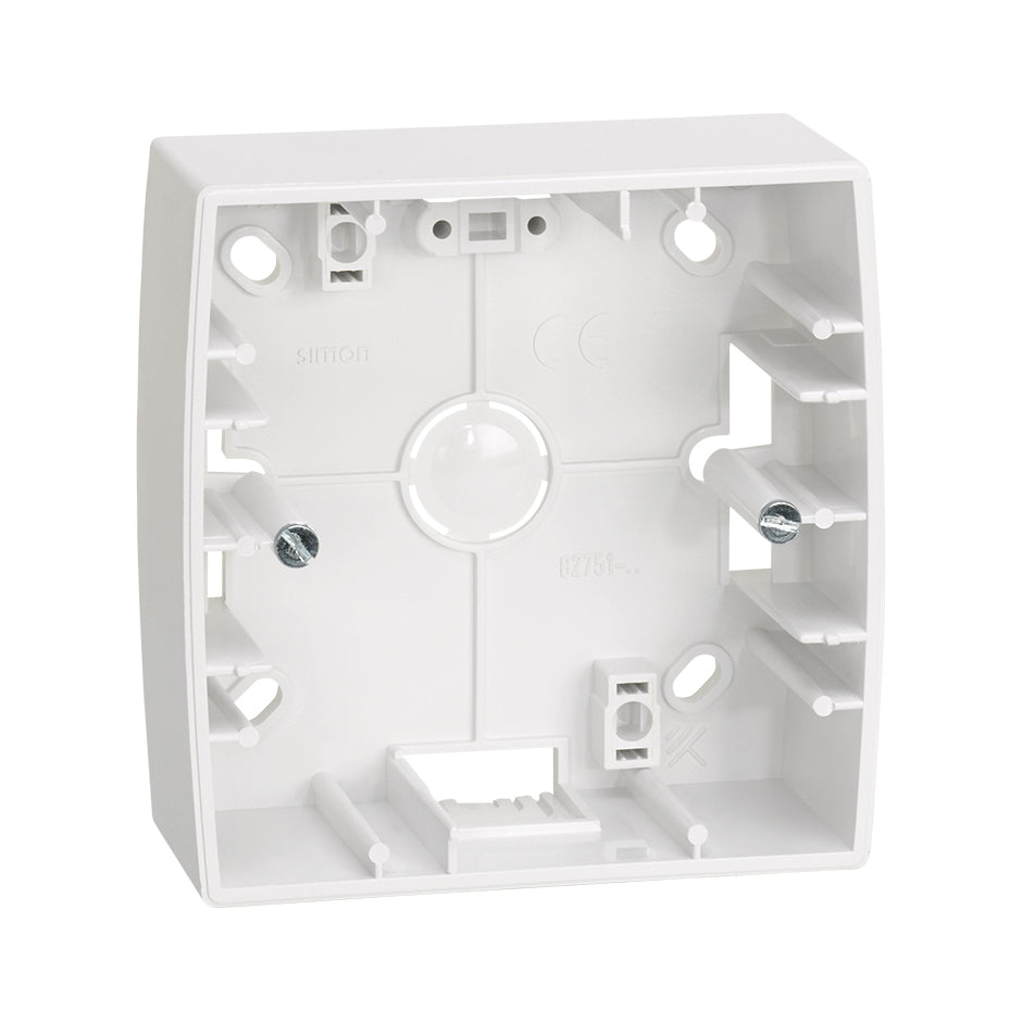 Caja de superficie alta para 1 elemento blanco Simon 82