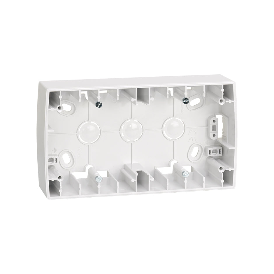 Caja de superficie alta para 2 elementos blanco Simon 82