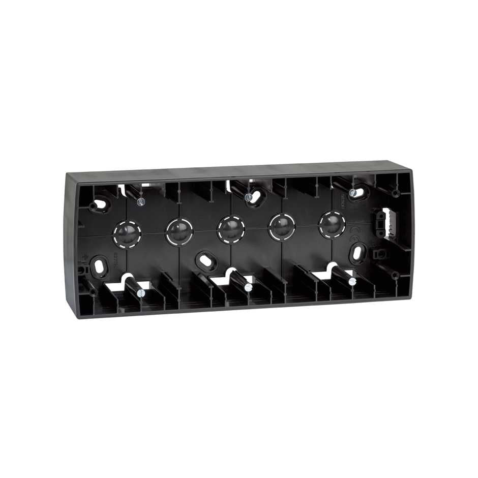 Caja de superficie alta para 3 elementos grafito Simon 82