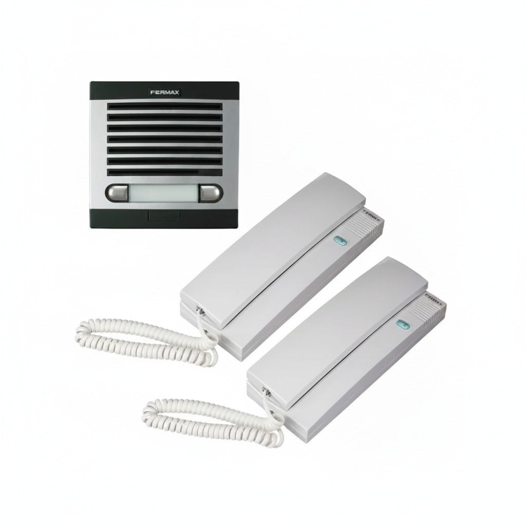 Kit Portero automático 4+N analógico  FERMAX, para 2 viviendas | F06202