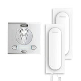 Kit Portero automático 2 hilos FERMAX, para 2 viviendas pre-programado (Plug&Play), | F49212