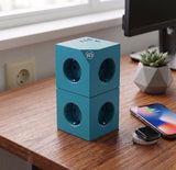 Cubo enchufe múltiple para escritorio, cocina y zonas de trabajo sin cable, alta resistencia (3680W), 3 enchufes, 3 puertos (2x USB-C, 1x USB-A)