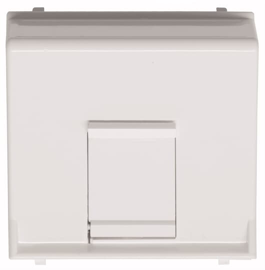 Tapa inclinada 1 soporte con persiana Blanco