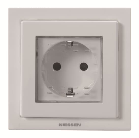 Base Schuko IP55 empotrar Zenit Blanco