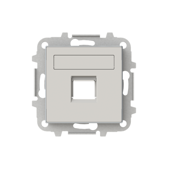 Tapa 1 conector informático con persiana