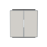 Tecla doble interruptor-conmutador