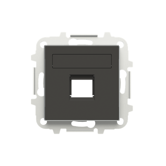 Tapa 1 conector informático con persiana