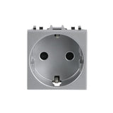 Base enchufe contacto de protección SCHUKO, 2P+T Blanco