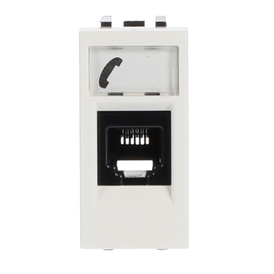Toma telefono 6 contactos Blanco