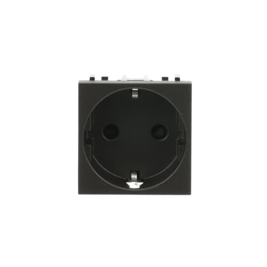 Base enchufe contacto de protección SCHUKO, 2P+T Blanco