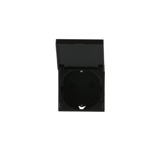 Base enchufe contacto de proptección SCHUCKO 2P+T completa, tapa con bisagras