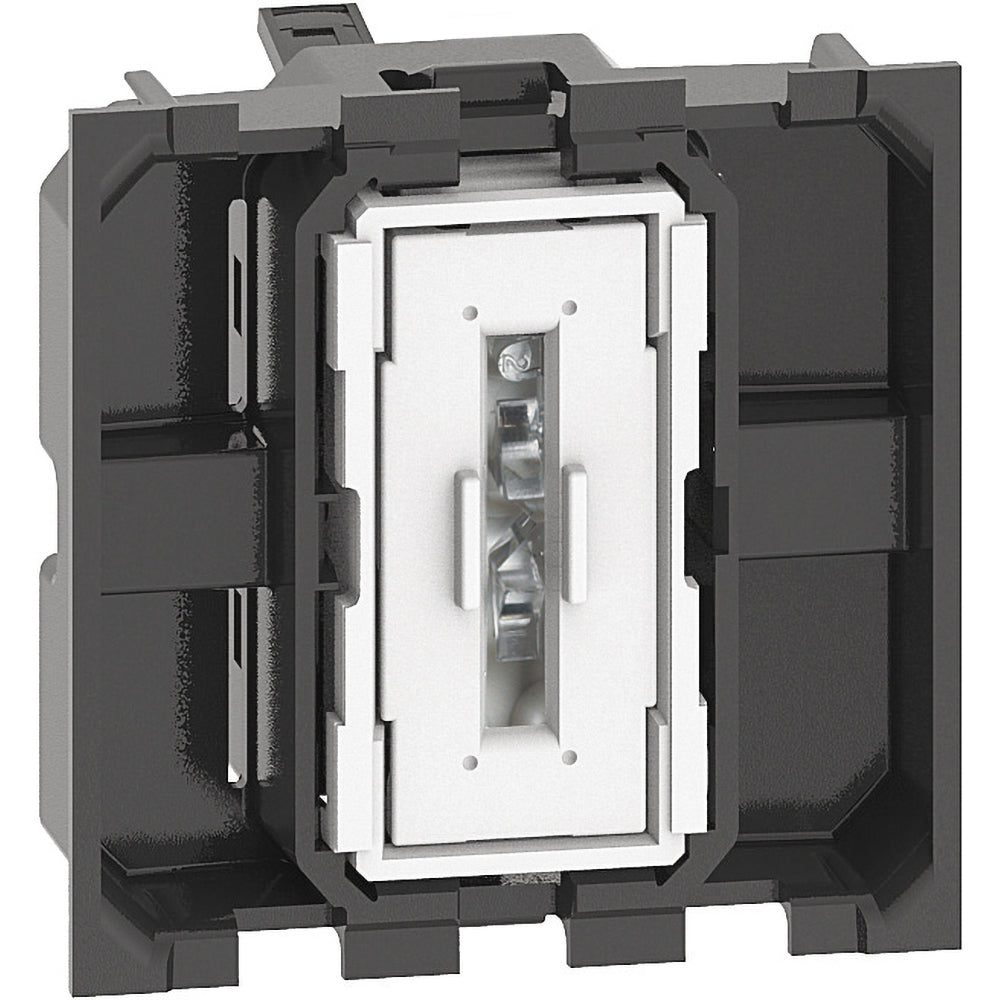Conmutador iluminable - 10AX - 250Vca - 2 módulos