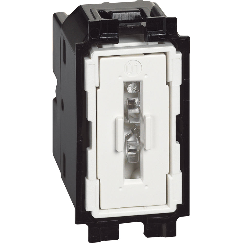 Pulsador luminoso - 10A - 250Vca - 1 módulo