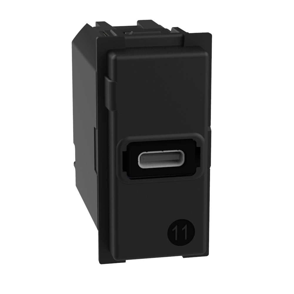 Base cargador individual USB - Tipo C - 1 módulo