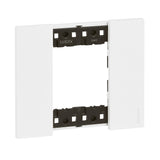 Placa embellecedora de 1 elemento de 2 módulos Bticino