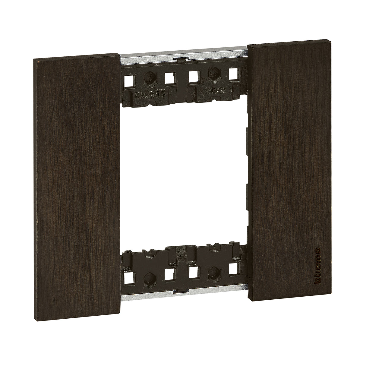 Placa embellecedora de 1 elemento de 2 módulos Bticino