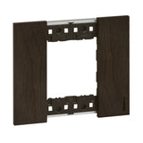 Placa embellecedora de 1 elemento de 2 módulos Bticino