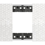Placa embellecedora de 1 elemento de 2 módulos Bticino