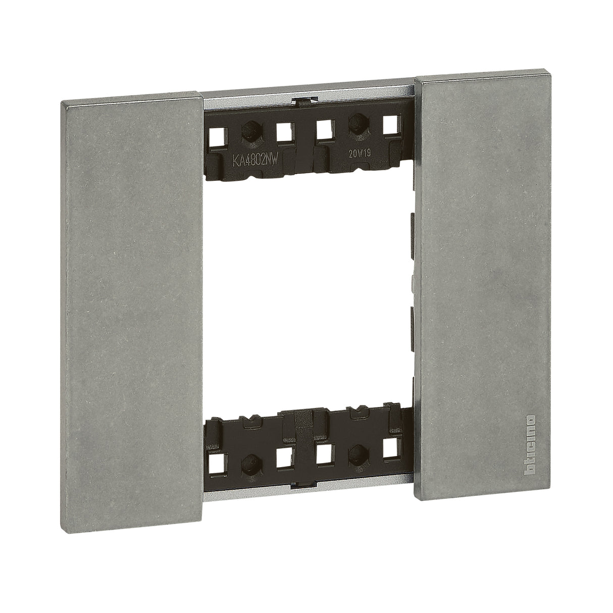 Placa embellecedora de 1 elemento de 2 módulos Bticino