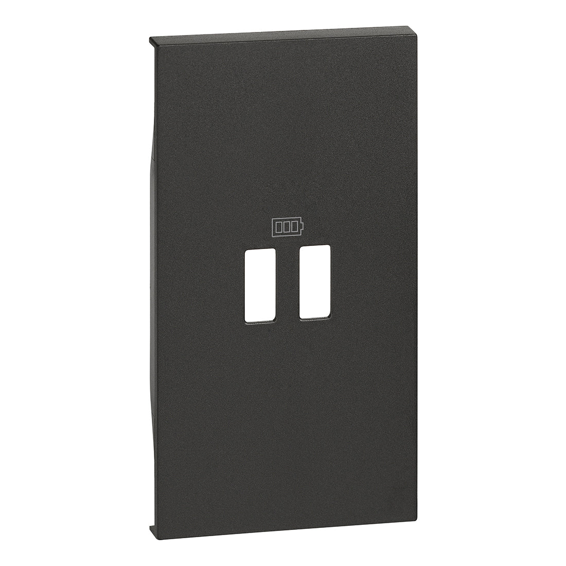 Frontal cargadores USB - Dark - 2 módulos